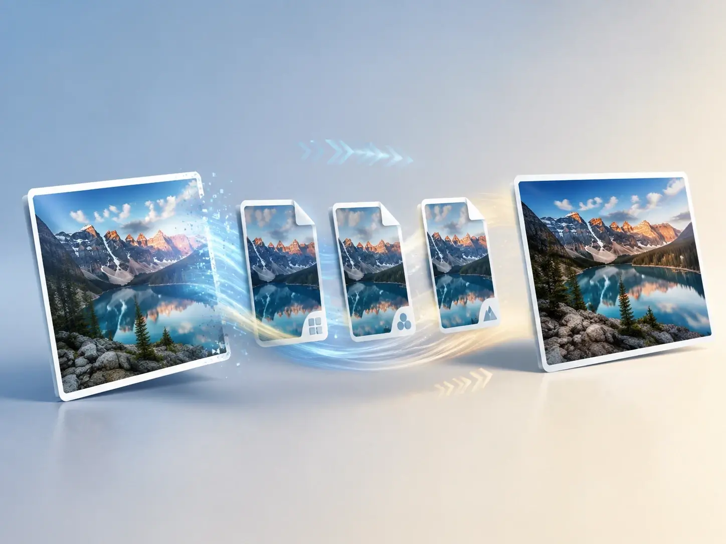 Before and after example for Image Converter