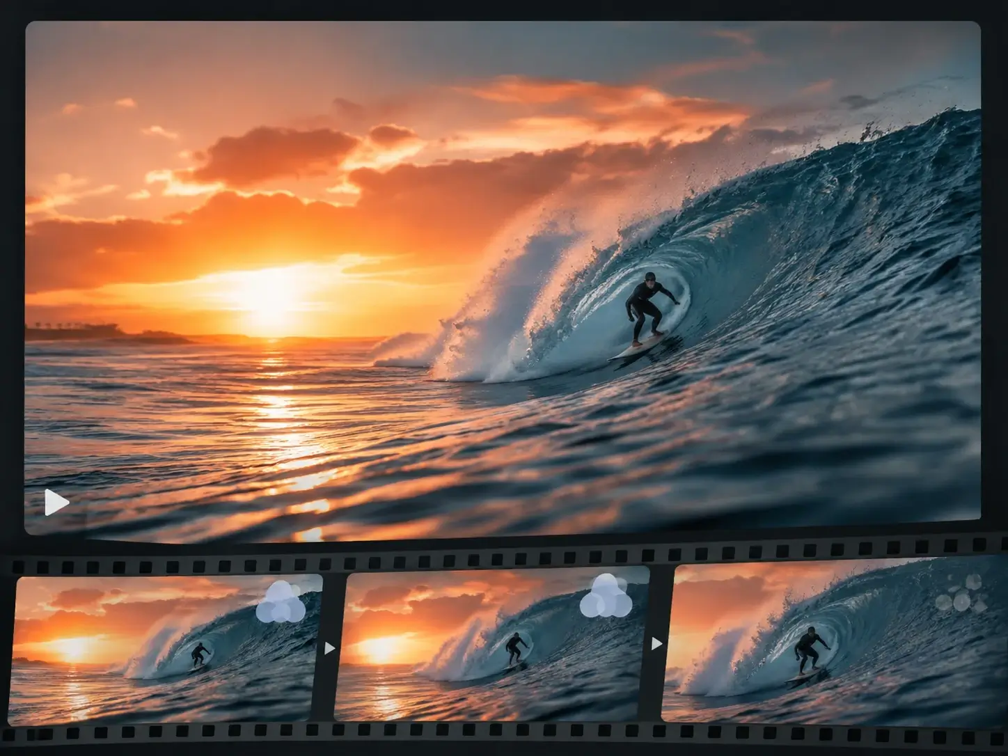 Before and after example for Video Watermark Remover