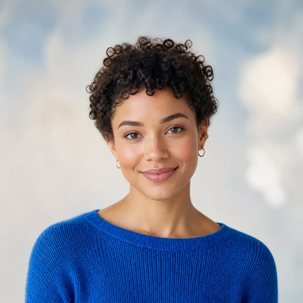 Centered portrait suitable for a transparent circular profile picture crop